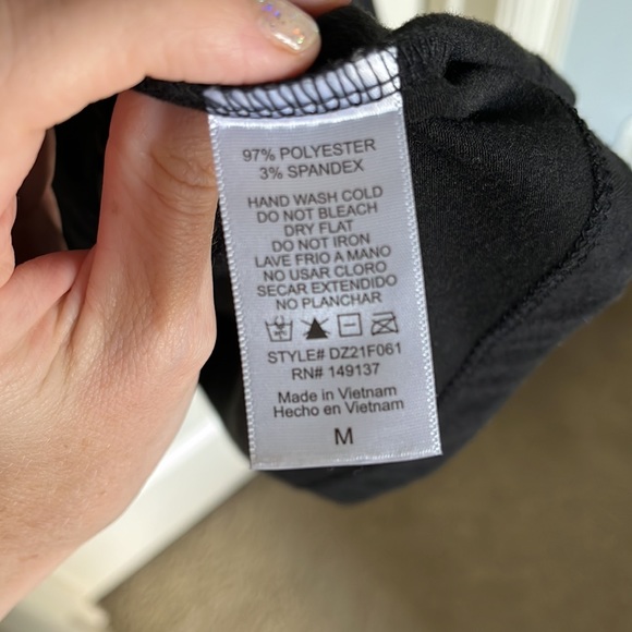 Stretchy black soft dress; size M; super comfortable!! - Picture 3 of 4